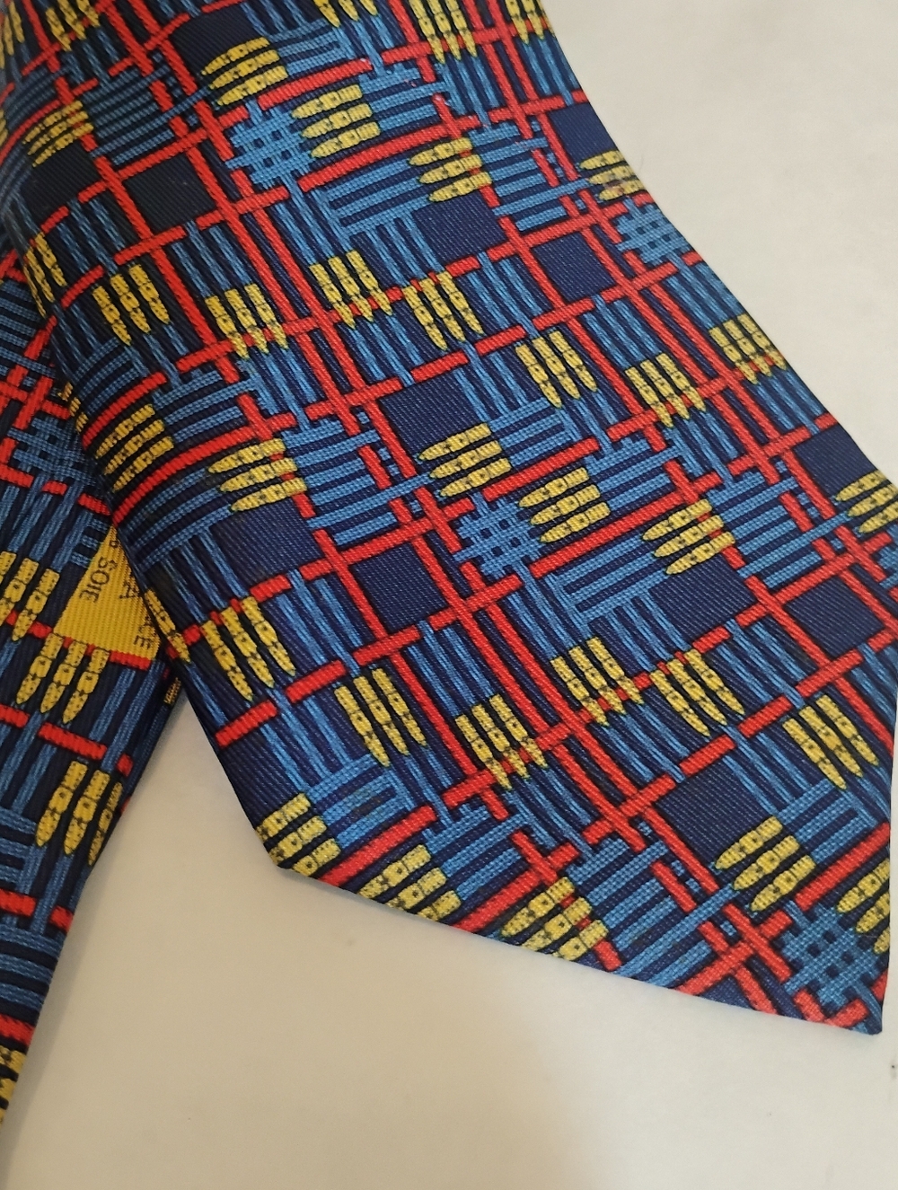 Hermes Mens silk tie 932IA